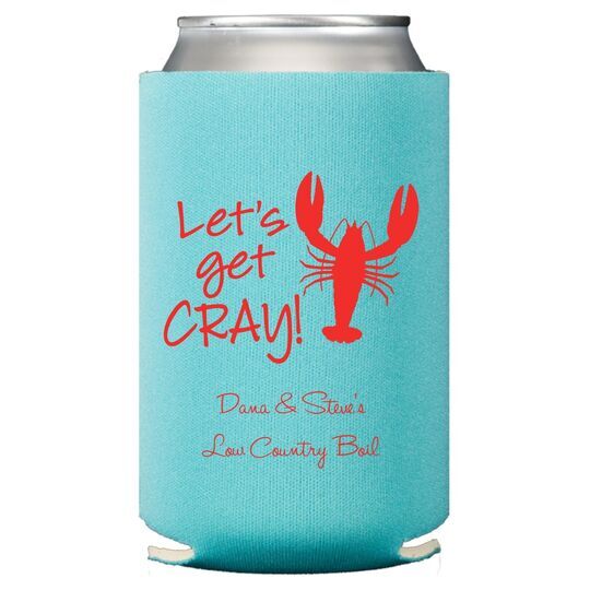 Let's Get Cray Collapsible Koozies